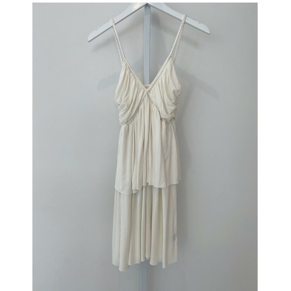 RACHEL PALLY IVORY MODAL SPANDEX DRESS SIZE MEDIUM - Picture 3 of 16
